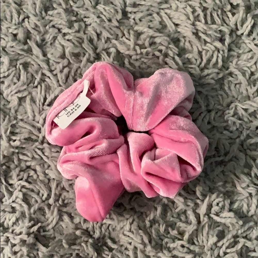 Pink scrunchie